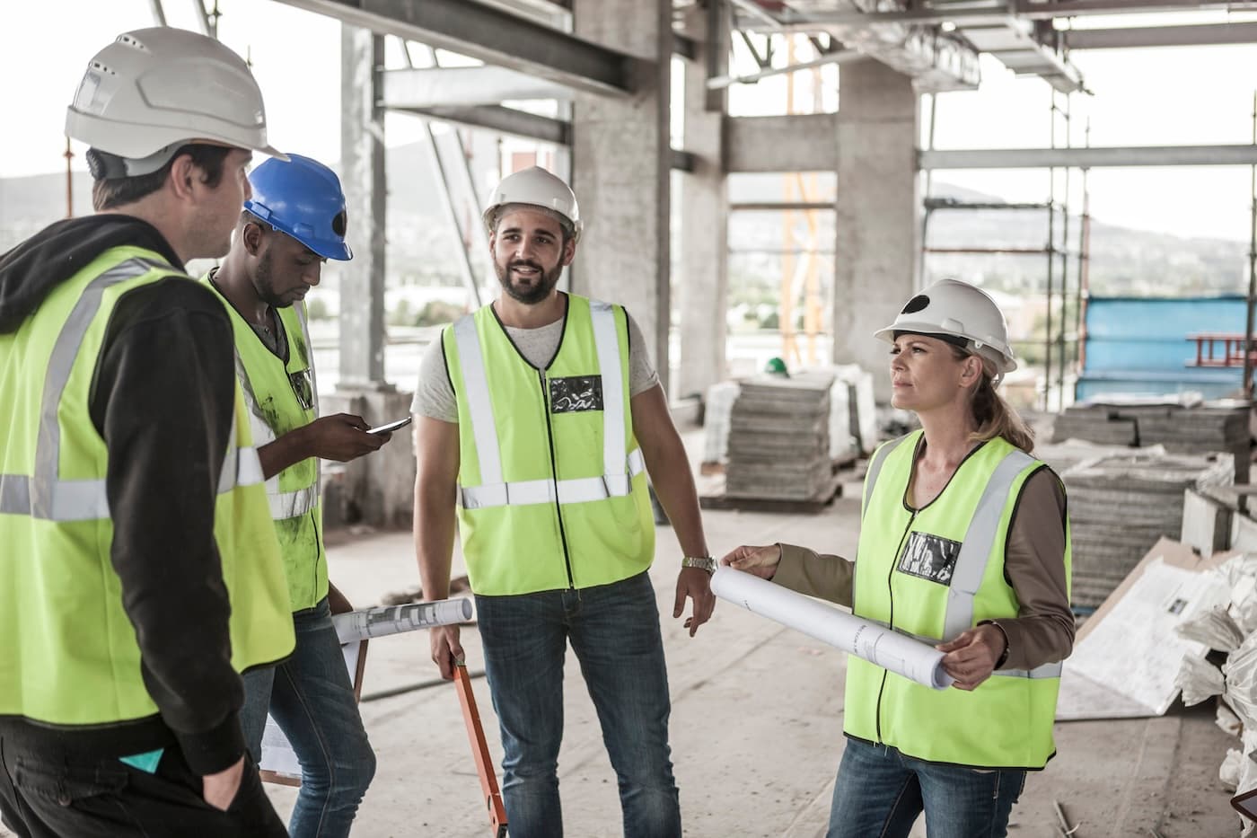 Construction site background