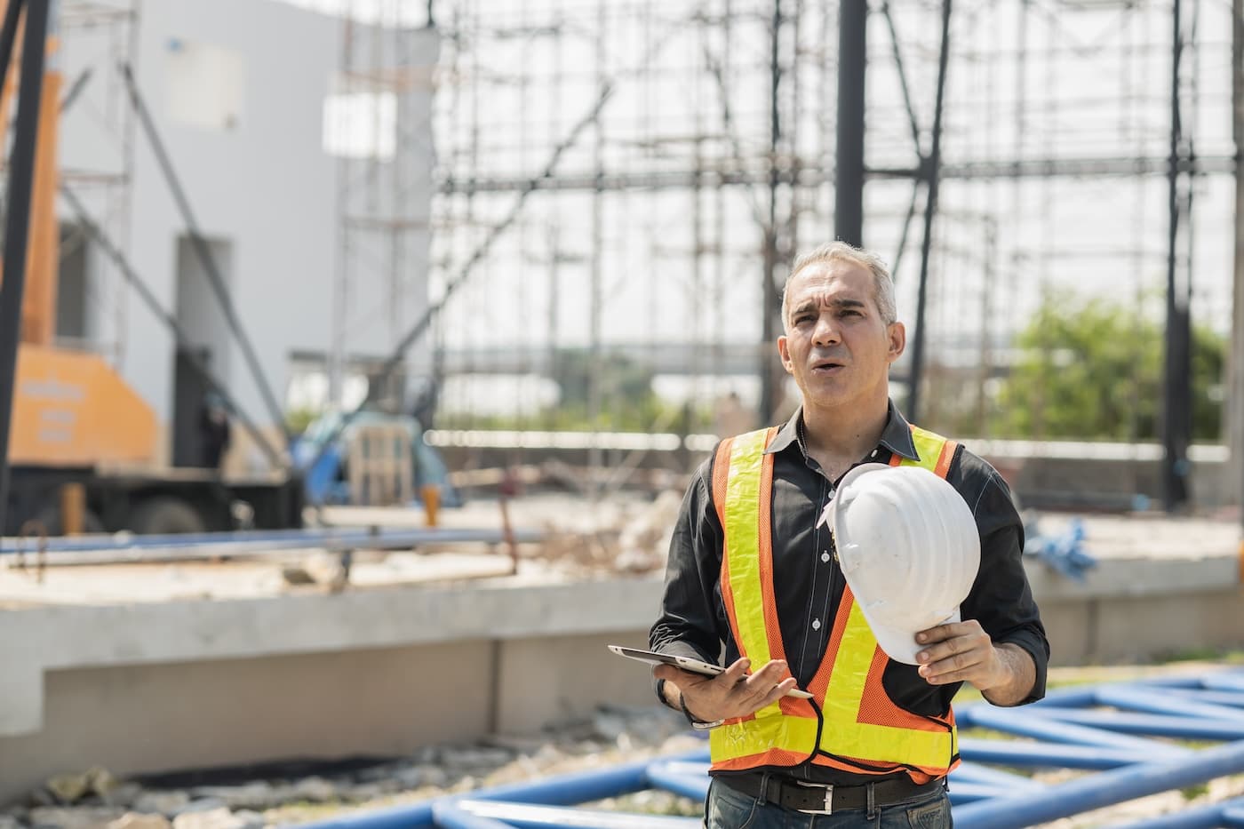Construction site background